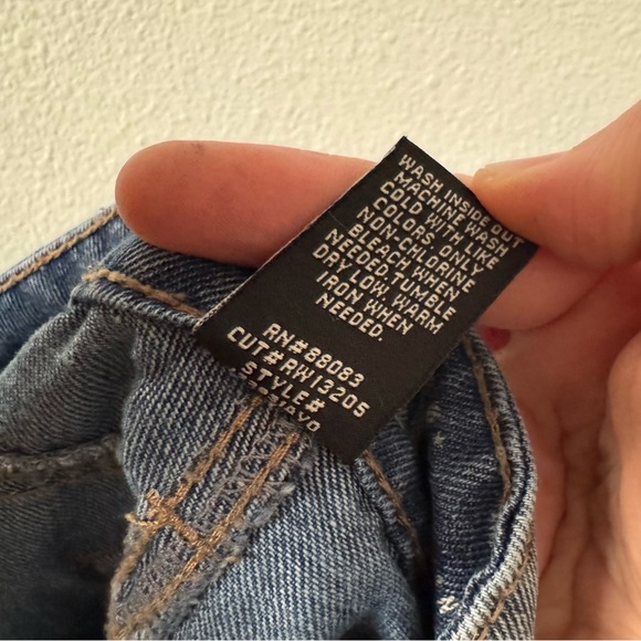 Rewash High Rise Jeans Y2K Streetwear 9/29 Junior Crop Vintage Staple Distressed - Picture 10 of 16